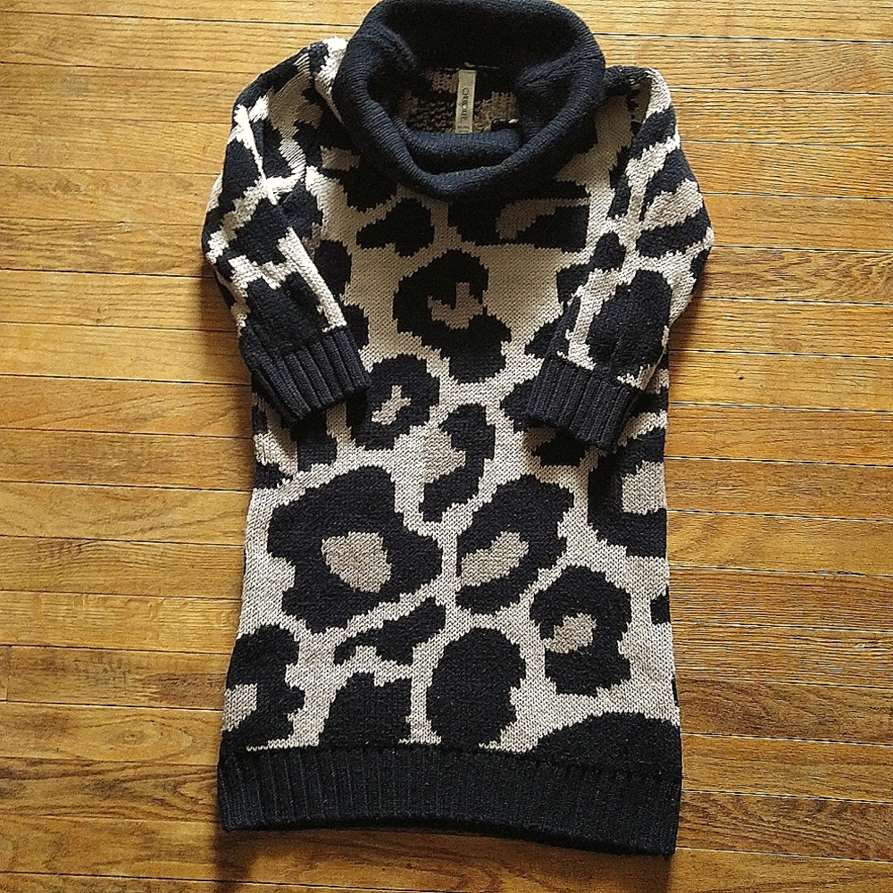 Ladies CHEROKEE sweater dress size XL/the (14-16) tan, black